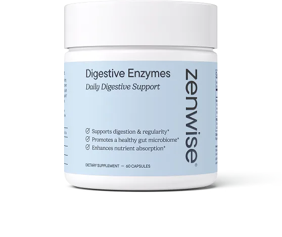 The Zenwise Digestive Enzymes jar, marked 60 capsules.